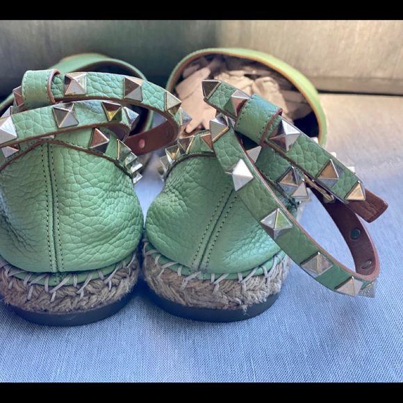 Valentino Espadrilles Rockstud 39 green - Picture 6 of 9